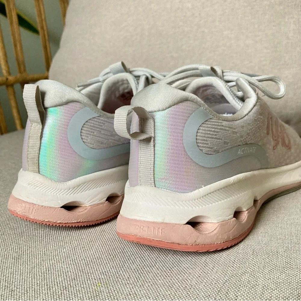 Ryka Activate Athletic Shoes White Pink 6.5